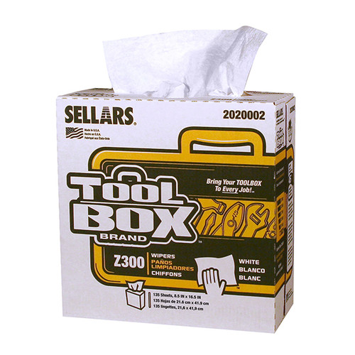 2020002 SELLARS WHITE SHOP TOWEL INTERFOLD BOX