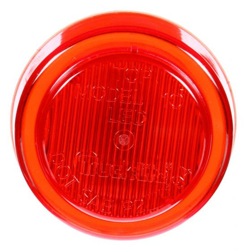 Truck-Lite 10050R3 - 10 Series LED Red Round 2-Diode Marker Clearance Light with Black Polycarbonate Grommet Mount