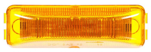 19250Y3 19 SERIES, BASE MOUNT, LED, YELLOW RECTANGULAR, 4 DIODE, MARKER CLEARANCE LIGHT, P2, 19 SERIES MALE PIN, 12V, BULK