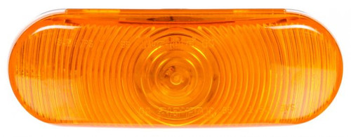 Truck-Lite 60202Y3 - Super 60, Incandescent Yellow Oval, Front Park Turn Light, 12V, PL-3, Bulk