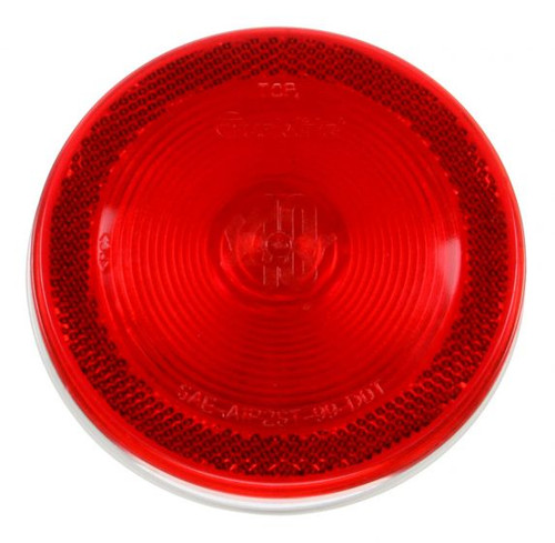 40248R3 SUPER 40, INCANDESCENT, RED, ROUND, 1 BULB, STOP/TURN/TAIL, REFLECTORIZED, PL-3, 12V, BULK