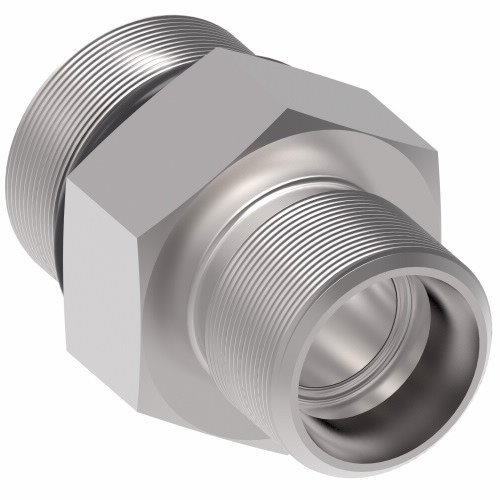 Aeroquip B7315X6 - Carbon Steel Flareless Adapter Straight Tube x Male ORB Dura-Kote