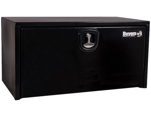 Buyers 1732305 - 18x18x36 Inch Black Steel Underbody Truck Box with 3-Point Latch and Lock