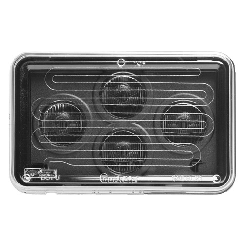 Truck-Lite 37655CP - 4x6 inch High Beam LED Headlight Heated Projector