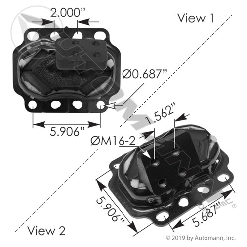 AUTOMANN M17481R Peterbilt Motor Mount