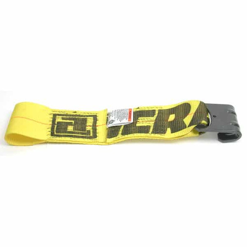 48922-12 4" X 18" FIXED END STRAP W/FLAT HOOK AND LOOP END