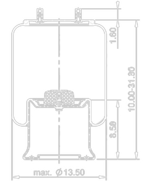 AS-81060 HENDRICKSON AIR BAG SPRING