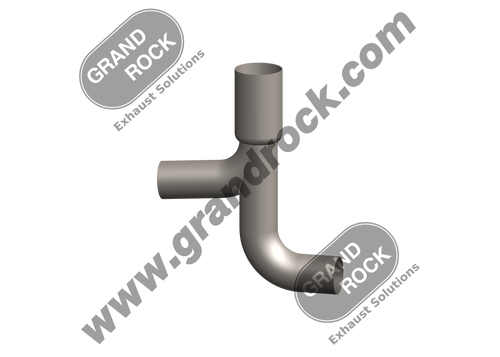 IH-9844C1 5"2-BEND OD/4"OD/4"OD Y-PIPE ALZ
