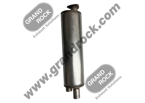 Grand Rock M-622 - 2.5" Muffler Type 2A 8.5" X 32" X 9.5" Flange ID/OD Aluminized Steel