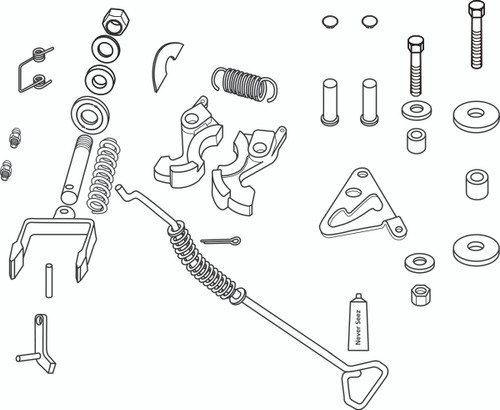 RK-351-A 5TH WHEEL RIGHT HAND RELEASE REBUILD KIT XA-351