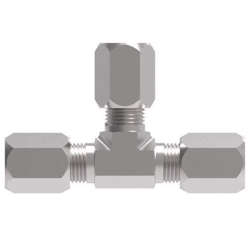 Aeroquip B7705X14 - Adapter Flareless Steel Union Tee Dura-Kote