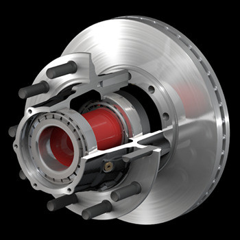 ConMet 10084557 - PreSet Premium Rotor Assembly for Trailer Disc Brakes, HP10 Hub, 12500 lb Capacity