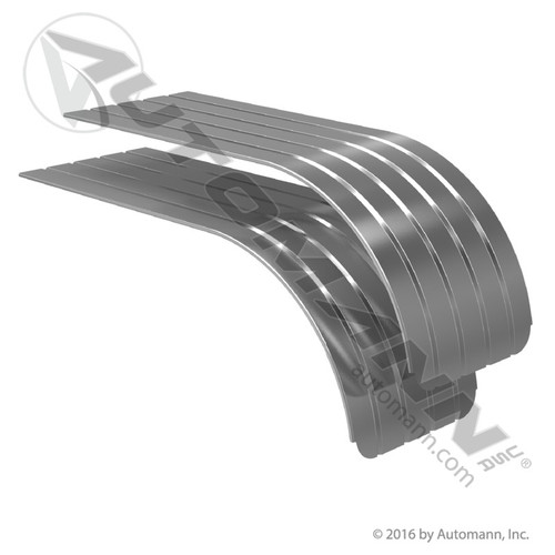 562.9133 STAINLESS STEEL TANDEM FENDER HALF RIBBED 80"