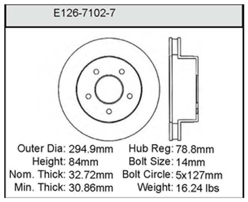 Bendix E12671027 - ASTRO/SAFARI AWD Front Rotor - High-Performance Brake Rotor for Superior Stopping Power