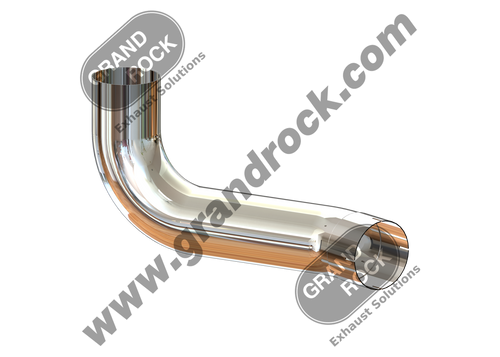 Grand Rock KW-14729LC - 5" 2-Bend Pipe OD/ID Left Chrome