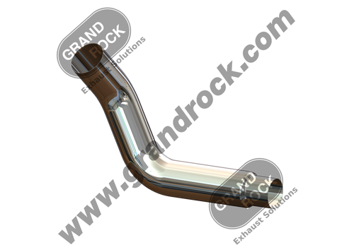 KW6-1271LC 6"2-BEND OD/R5"OD PIPE LEFT CHR