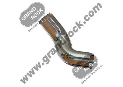 PB-11380LC 5"2-BEND OD/OD PIPE LEFT CHR