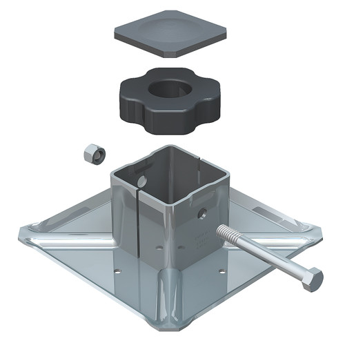 SAF-Holland LG0048-01 - Cushion Foot Kit 10X10 inch
