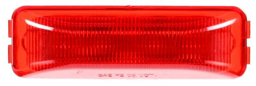 1960 SIGNAL-STAT, LED, RED RECTANGULAR, 4 DIODE, MARKER CLEARANCE LIGHT, P2, MALE PIN, 12V