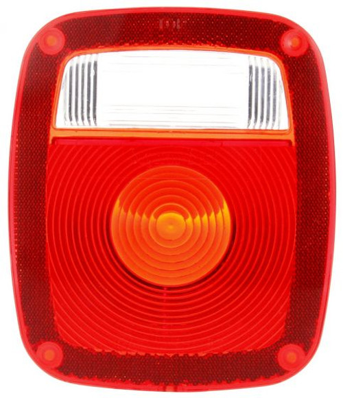 9072 SIGNAL-STAT, RECTANGULAR, RED, POLYCARBONATE, REPLACEMENT LENS FOR LIGHTS (5010 SERIES), SNAP-FIT