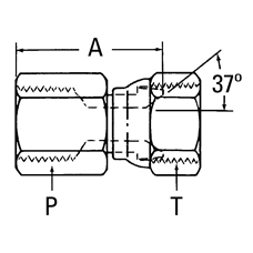 2242-4-5S ADAPTER SAE 37
