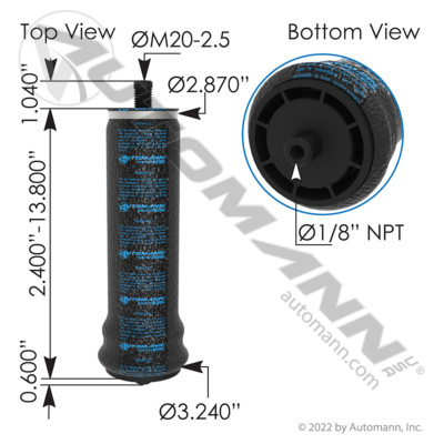 ABSZ70-983 MACK CAB AIR BAG SPRING CXN - Sadler Power Train Inc