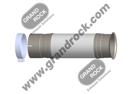 FL-27334-018 5"X18 ID/FLARE CLAMP SS