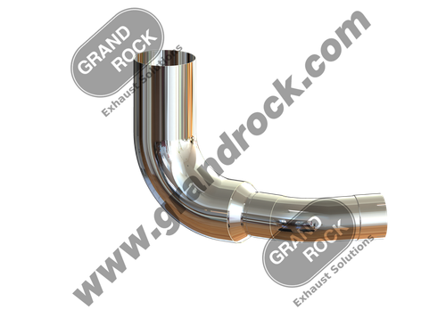 KW7-14764LC 7"2-BEND OD/R5"ID PIPE LEFT CHR