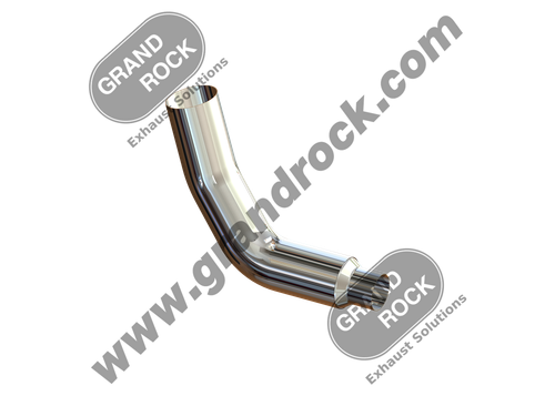 KW7-18615LC 7"2-BEND OD/R5"OD PIPE LEFT CHR