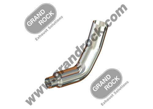 KW7-18615RC 7"2-BEND OD/R5'OD PIPE RIGHT CHR
