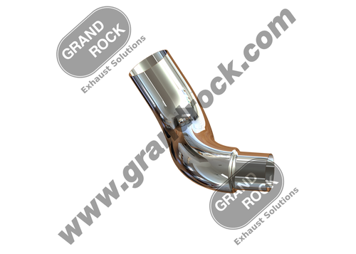 PB6-13059LC 6"2-BEND OD/R5"OD PIPE LEFT CHR