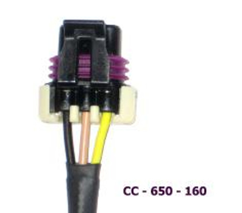 CC-650-160 CHROMIANCE 3 POSITION F CK FREIGHTLINER CONNECTOR