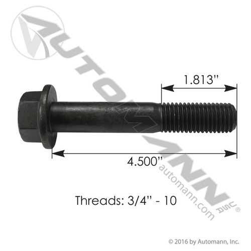 MFB340412C FLANGE BOLT 3/4" X 4.5"