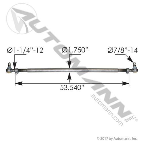 463.DS9842 ROCKWELL MERITOR CROSS TUBE ASSEMBLY