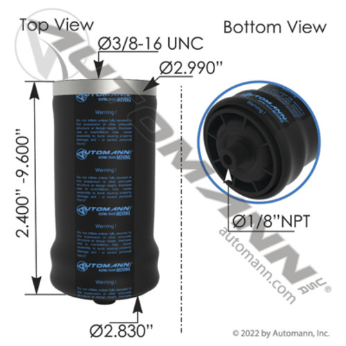 ABSZ70-7064 IH LINK CAB AIR BAG SPRING