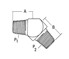 2247-20-20S 1.25" 45 DEGREE ADAPTER FITTING