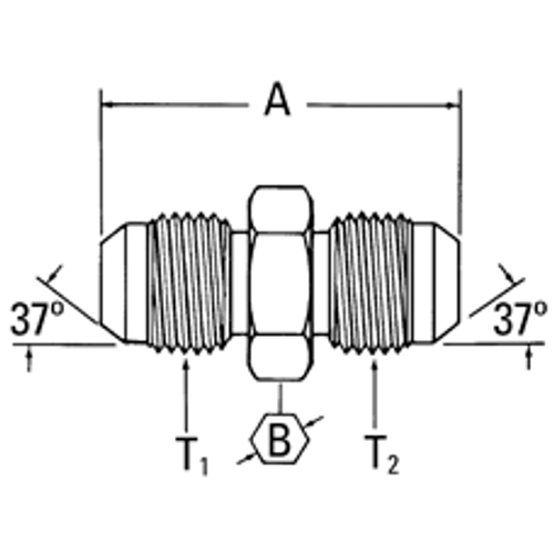 202712-8-8S ADAPTER, SAE 37