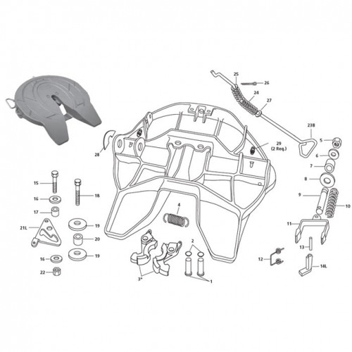 SAF HOLLAND RK-351-07296 5th Wheel Lock Kit