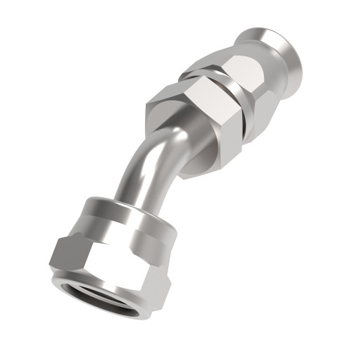 Aeroquip FC9341-0606S - Fitting Reusable SAE 45 Female 45 Degree Swivel 45 Degree