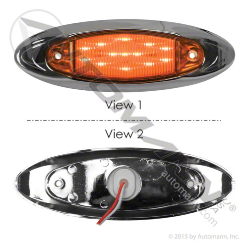 AUTOMANN Amber LED Oval Marker Lamp
