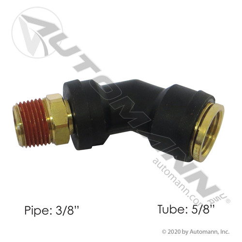 177.12C7410C FREIGHTLINER 45 DEGREE SWIVEL ELBOW FITTING 5/8"