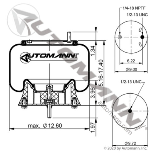 AB1DK23I-9634 FREIGHTLINER AIR BAG SPRING