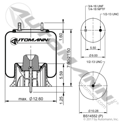 AB1DK23K-9362 NEWAY WATSON AND CHALIN AIR BAG AIR SPRING