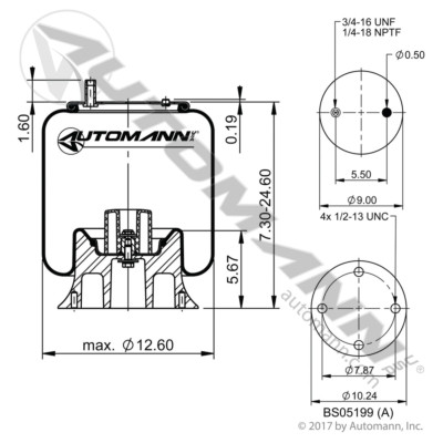 AB1DK23L-A801 RIDEWELL AIR SPRING CONTITEC