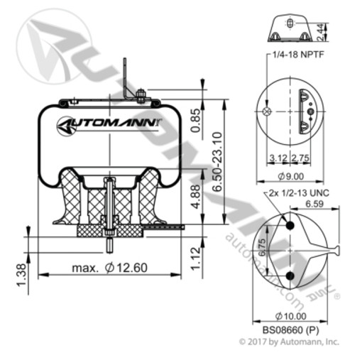 AB1DK23M-9663 HEND MACK AIR SPRING CONTI