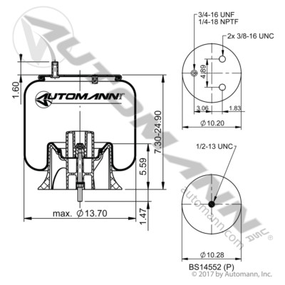 AB1DK25C-8746 NEWAY CONTITECH AIR SPRING