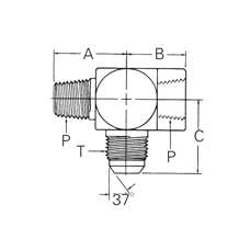 203301-16-16S ADAPTER SAE 37