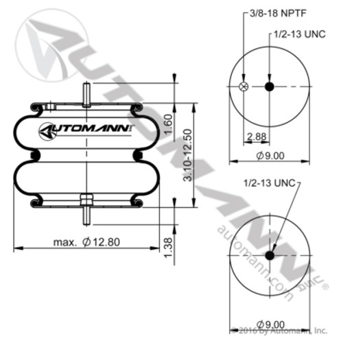 ABSP2B22R-7181 HENDRICKSON AIR BAG SPRING