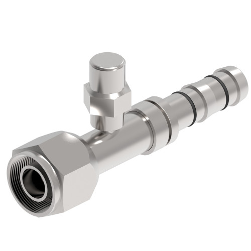 Aeroquip FJ3416-01-1010S - Hose Nipple Assembly Crimp Straight Female 45 Degree Swivel -10 Carbon Steel Dura-Kote