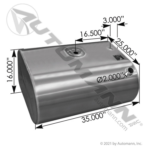 576.55053160PFX IH NAVISTAR FUEL TANK RECTANGULAR